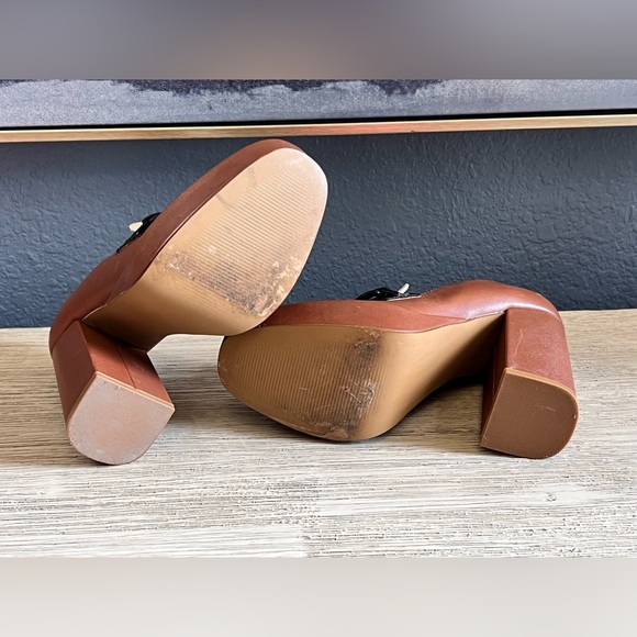 Steve Madden Brown and Black Platform Heels - Picture 6 of 7